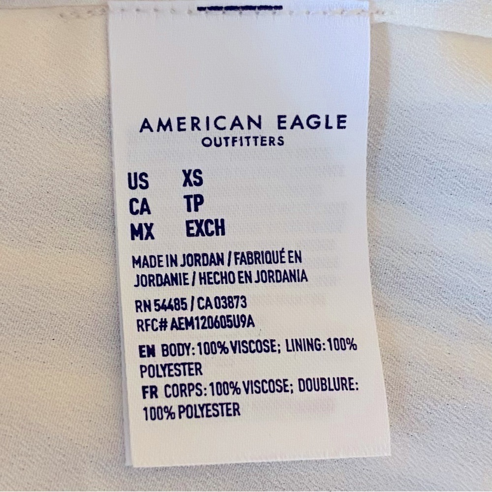 AMERICAN EAGLE Tank Dress Tie Back Sleeveless Stripe Blue/White Women Size XS - Picture 13 of 13